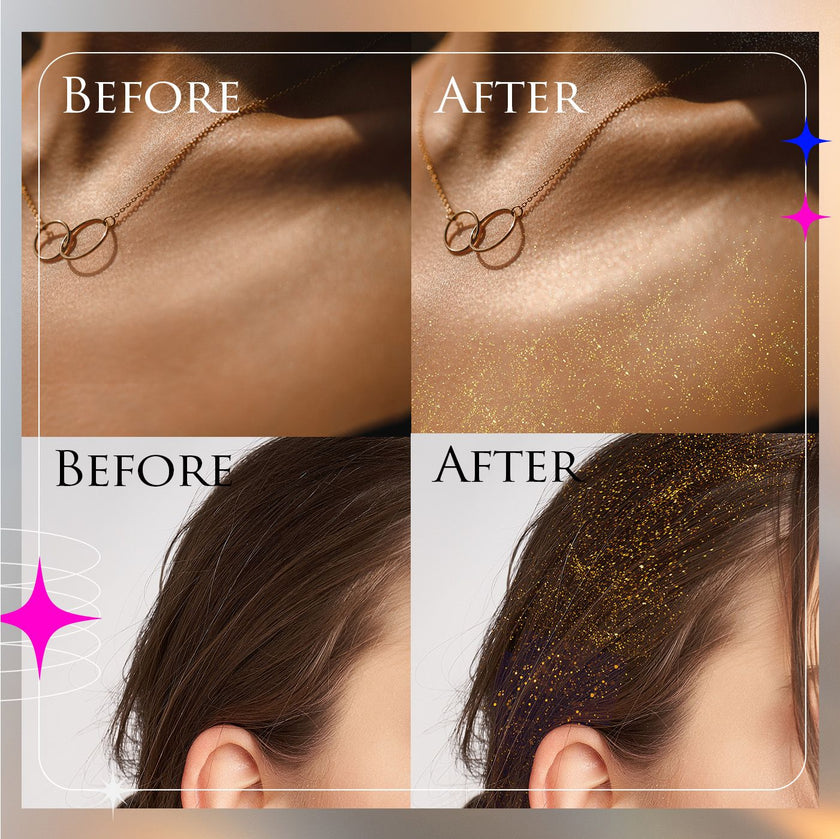 Secret of Pharaoh Egyptian Diamond Hair & Body Glitter Mist - Sapphire