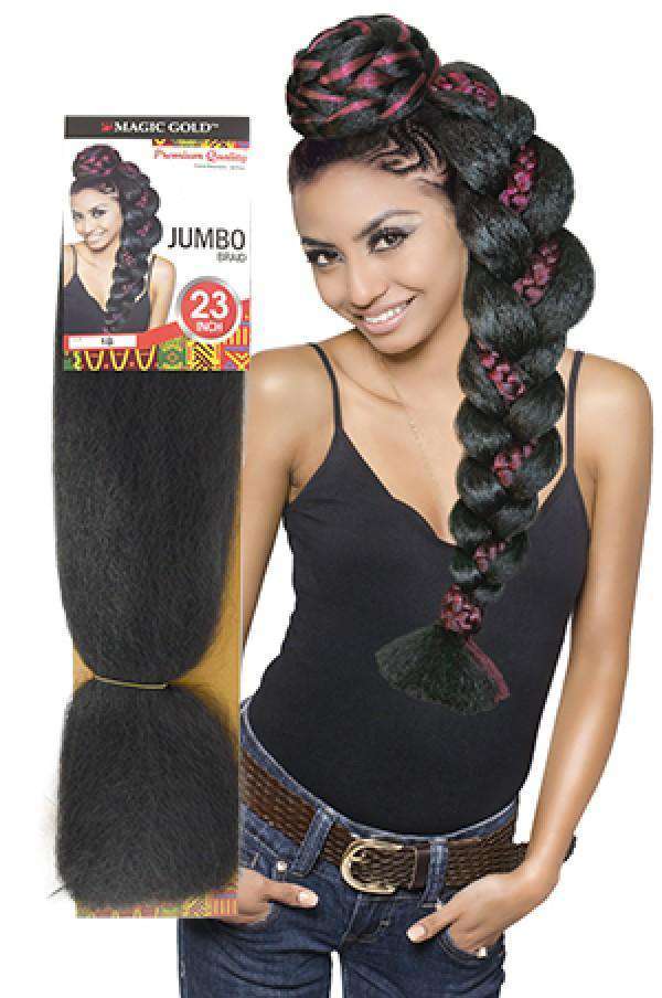 Magic Gold Jumbo Braid 23" - Beautiful Black Hair