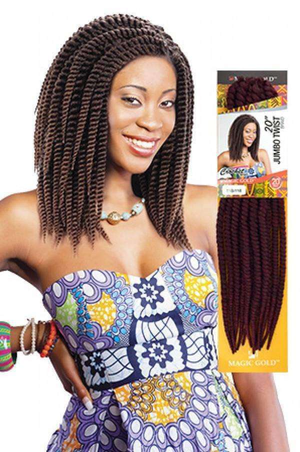 Magic Gold Jumbo Twist 20" - Beautiful Black Hair