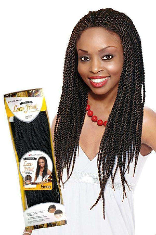 Magic Gold Synthetic Lace Front Braid Wig Sene - Beautiful Black Hair