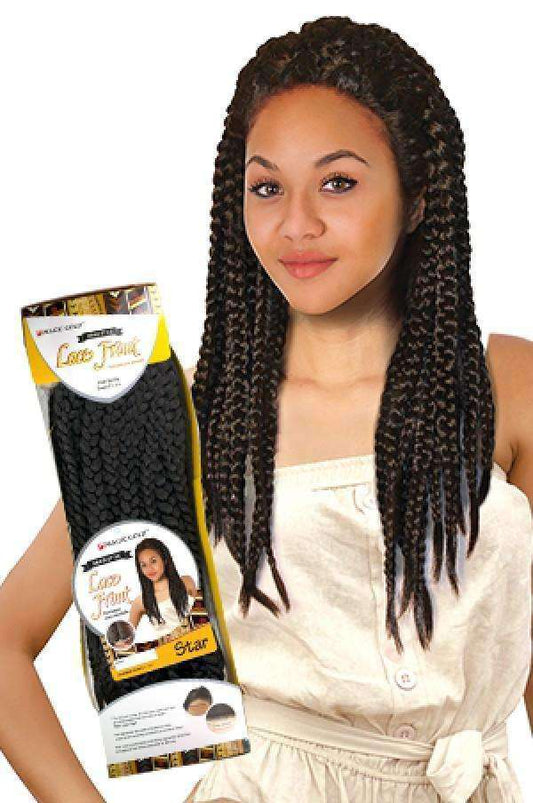 Magic Gold Synthetic Lace Front Braid Wig Star - Beautiful Black Hair