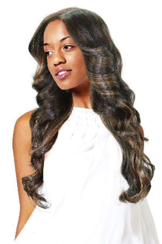 Magic Gold Synthetic Lace Front Wig Kanadyce - Beautiful Black Hair
