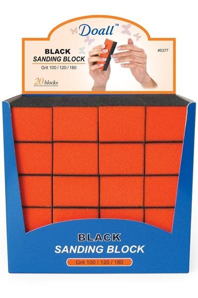 Doall Black Multi-Grit Sanding Block 20 Blocks - Orange - Beautiful Black Hair