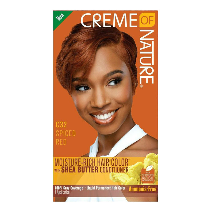 Creme Of Nature Moisture-Rich Hair Color - C32 Spiced Red - Dollar Deals