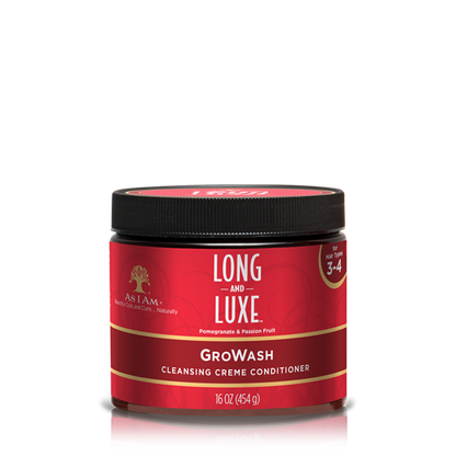 As I Am Long & Luxe Pomegranate & Passion GroWash Cleansing Creme Conditioner