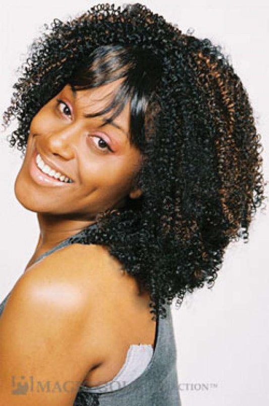 Magic Gold Quality Premium Synthetic Hair Weave Jerry Curl 16" - Beautiful Black Hair