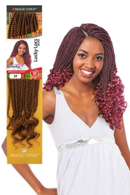 Magic Gold Lucky Locs 18" - Beautiful Black Hair