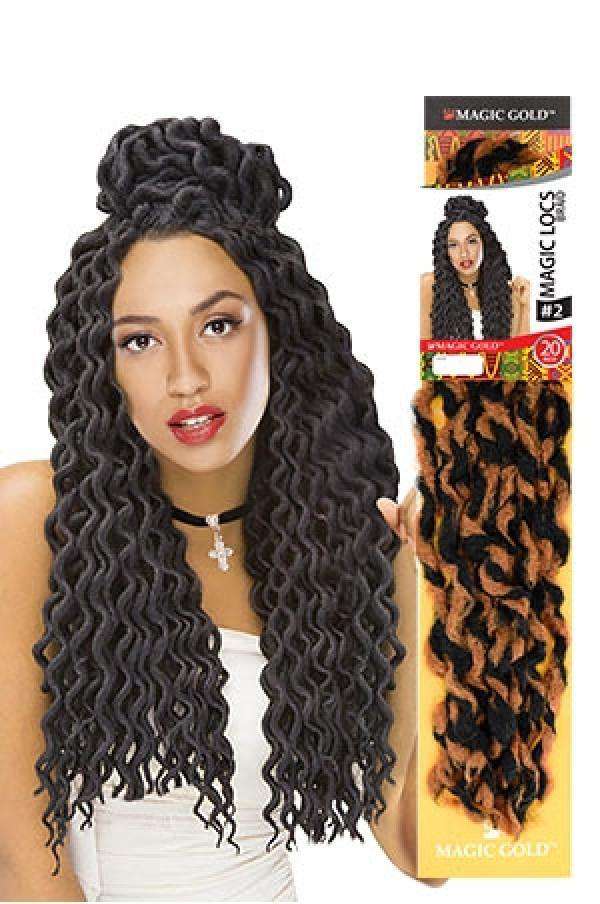 Magic Gold Magic Locs #2 20" - Beautiful Black Hair