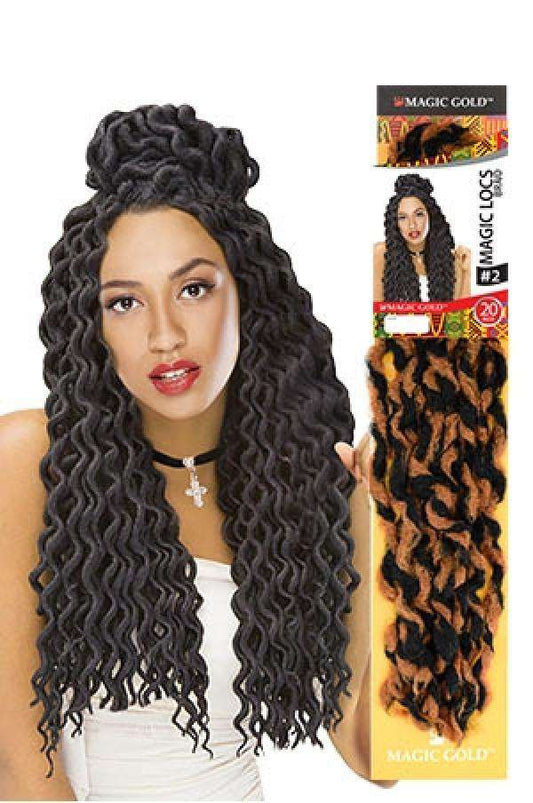 Magic Gold Magic Locs #2 20" - Beautiful Black Hair