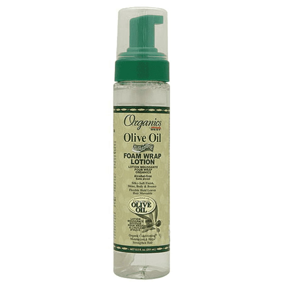 Africa's Best Organics Olive Oil Silkening Foam Wrap Lotion - Beautiful Black Hair