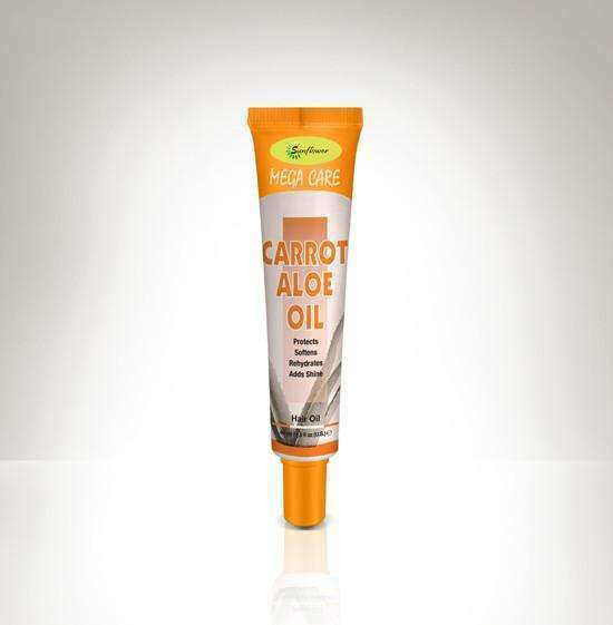 Sunflower Mega Care Hair Oil - Carrot & Aloe Oil - Beautiful Black Hair