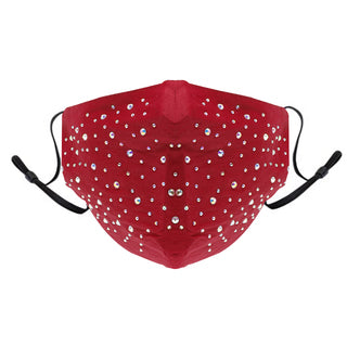 KIM & C Stone Earloop Mask (Red) - Beautiful Black Hair