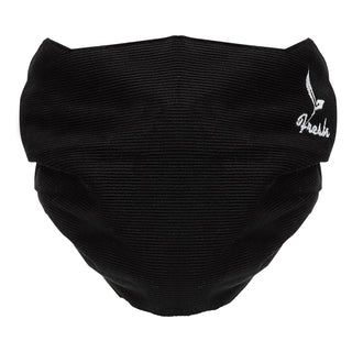 Fashion Corduroy Face Mask (Black)