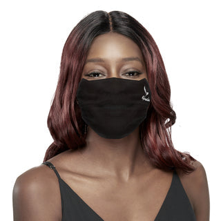 Fashion Corduroy Face Mask (Black) - Beautiful Black Hair
