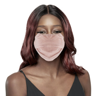 Fashion Corduroy Face Mask (Pink) - Beautiful Black Hair