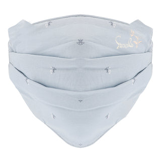 KIM & C Fashion Embroidery Mask (Blue)