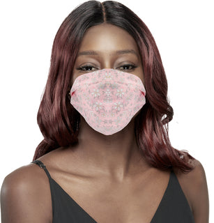 KIM & C Fashion Flower Patterned Mask (Pink) - Beautiful Black Hair
