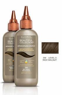 Beautiful Collection Semi-Permanent Advanced Gray Solution - 3W Rich Walnut - Beautiful Black Hair
