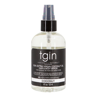 tgin 100% Extra Virgin Coconut Oil Hair & Body Serum (4oz) - Beautiful Black Hair