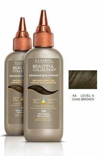 Beautiful Collection Semi-Permanent Advanced Gray Solution - 4A Chai Brown - Beautiful Black Hair