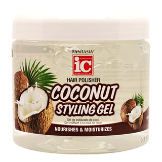 Fantasia IC Coconut Styling Gel (16oz) - Beautiful Black Hair