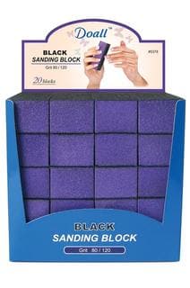 Doall Black Multi-Grit Sanding Block 20 Blocks - Purple - Beautiful Black Hair