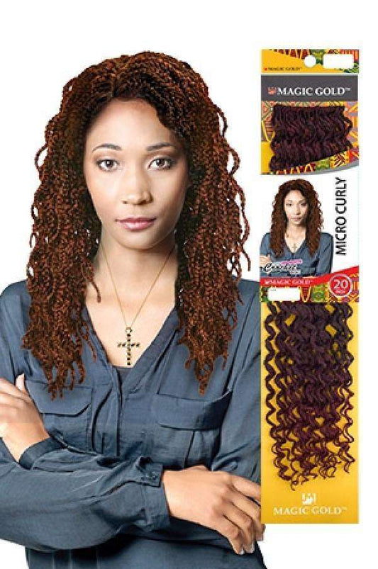 Magic Gold Micro Curly 20" - Beautiful Black Hair