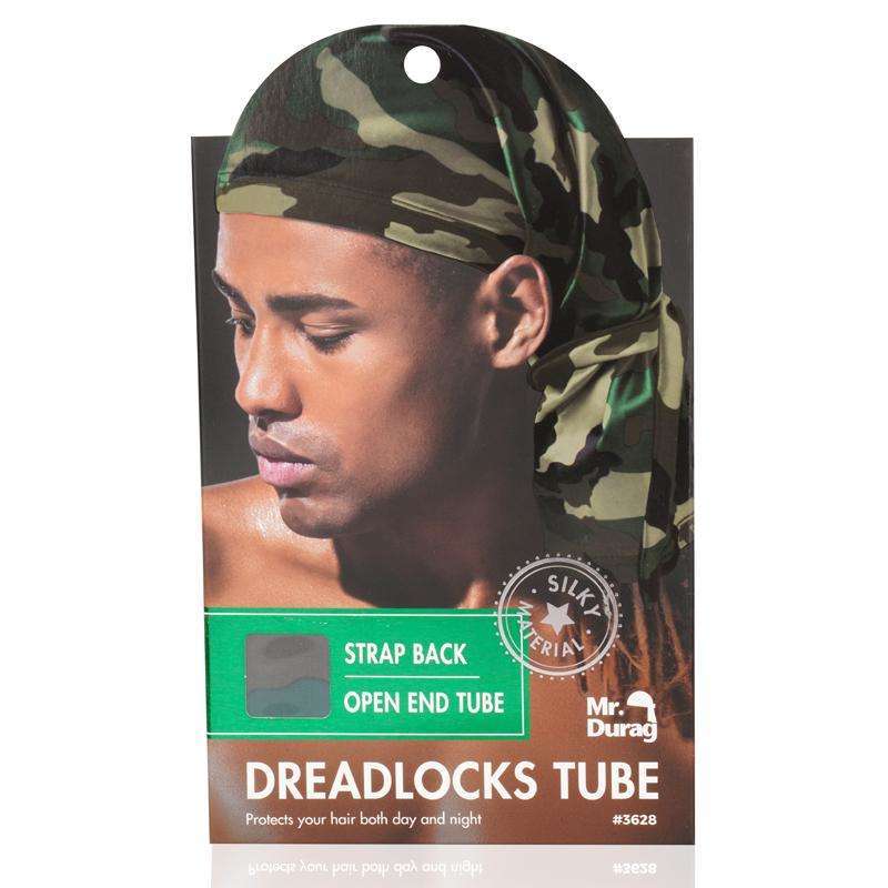 Mr. Durag Dread Locks Tube w/ Strap Back - Camo Assorted #3628