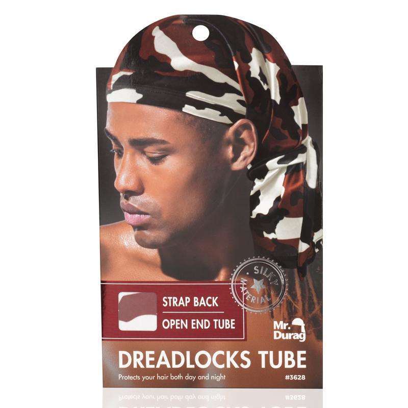 Mr. Durag Dread Locks Tube w/ Strap Back - Camo Assorted #3628