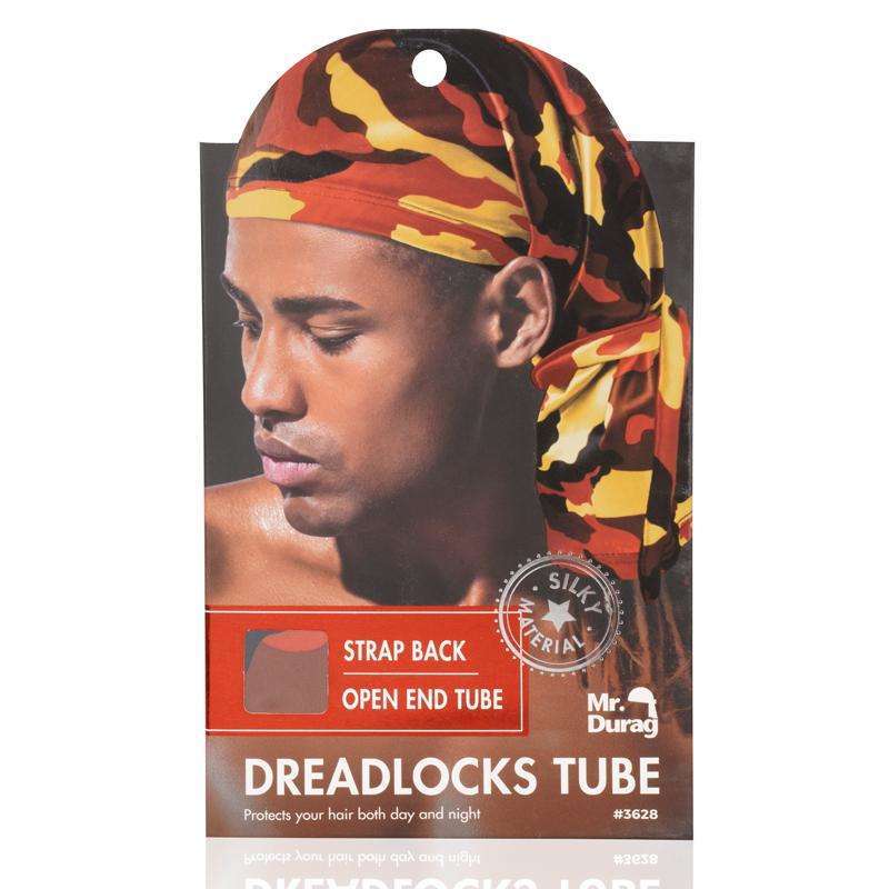 Mr. Durag Dread Locks Tube w/ Strap Back - Camo Assorted #3628