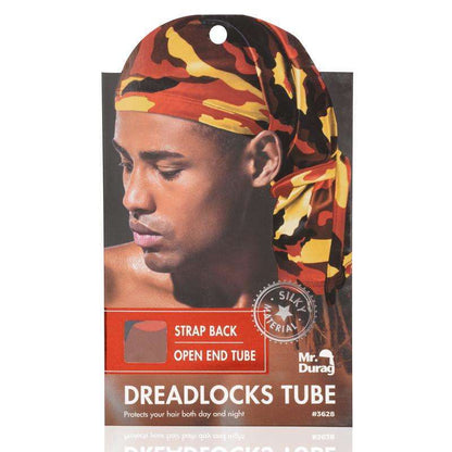 Mr. Durag Dread Locks Tube w/ Strap Back - Camo Assorted #3628