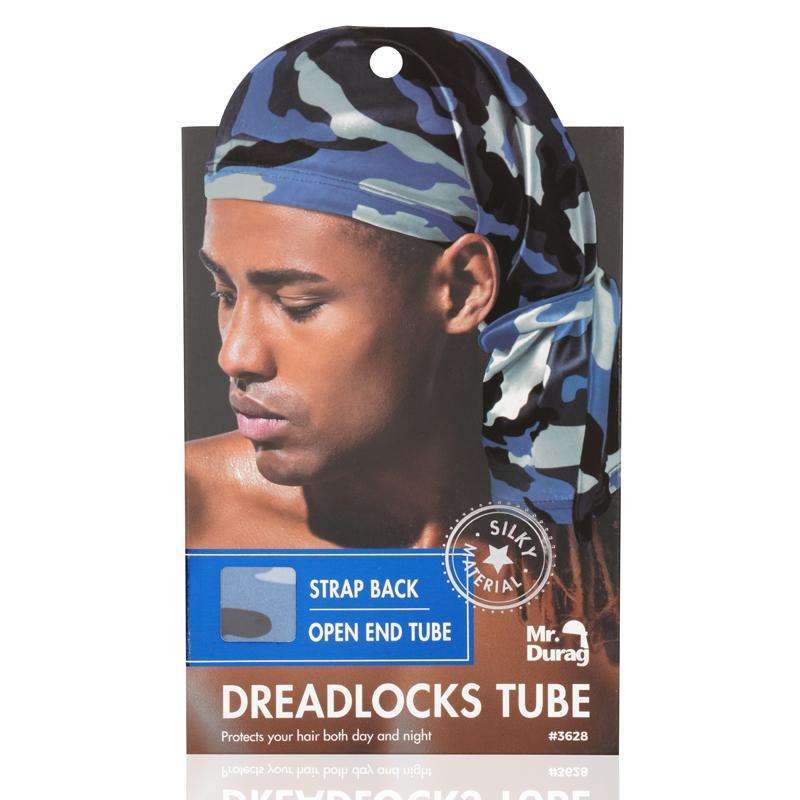 Mr. Durag Dread Locks Tube w/ Strap Back - Camo Assorted #3628