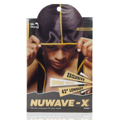 Mr. Durag Nuwave-X Silky Durag #4384 Black
