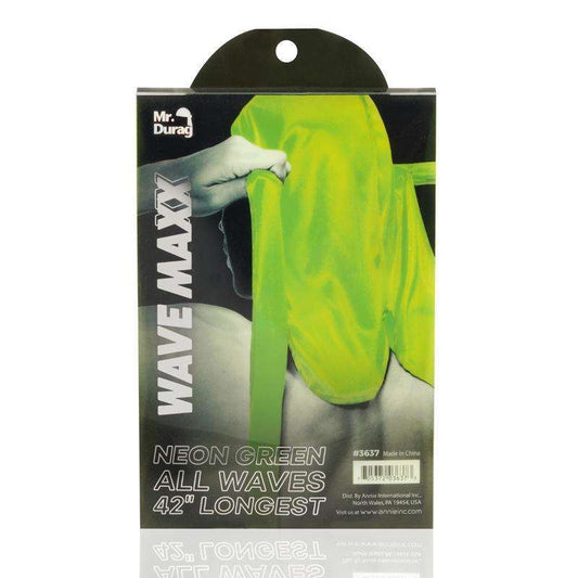 Mr. Durag Neon Green Wave Maxx Durag 42" #3637