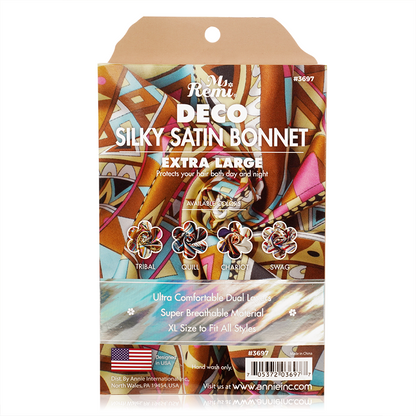 Ms. Remi Silky Satin Deco Bonnet Extra Large #3697