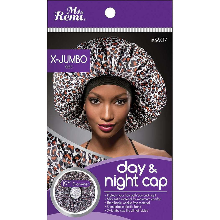 Ms. Remi Extra Jumbo Day & Night Cap - Leopard #3607