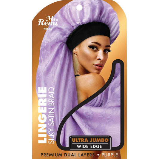 Ms. Remi Lingerie Wide Edge Silky Braid Bonnet Ultra Jumbo -  Assorted #3685