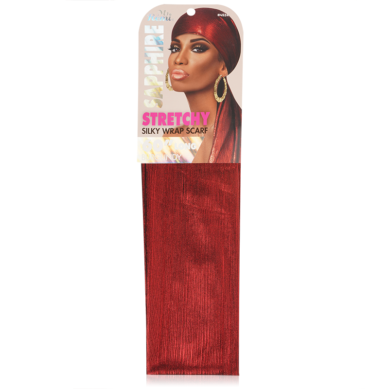 Ms. Remi Sapphire Stretchy Silky Wrap Scarf #4523
