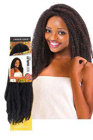 Magic Gold Synthetic New Marley Braid 20" - Beautiful Black Hair