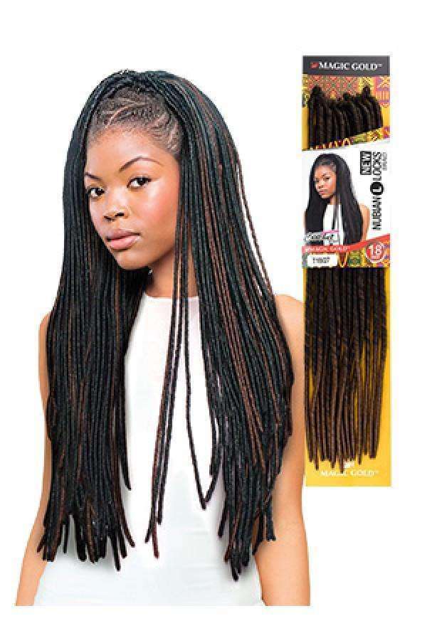 Magic Gold Nubian Locks 18" - Beautiful Black Hair