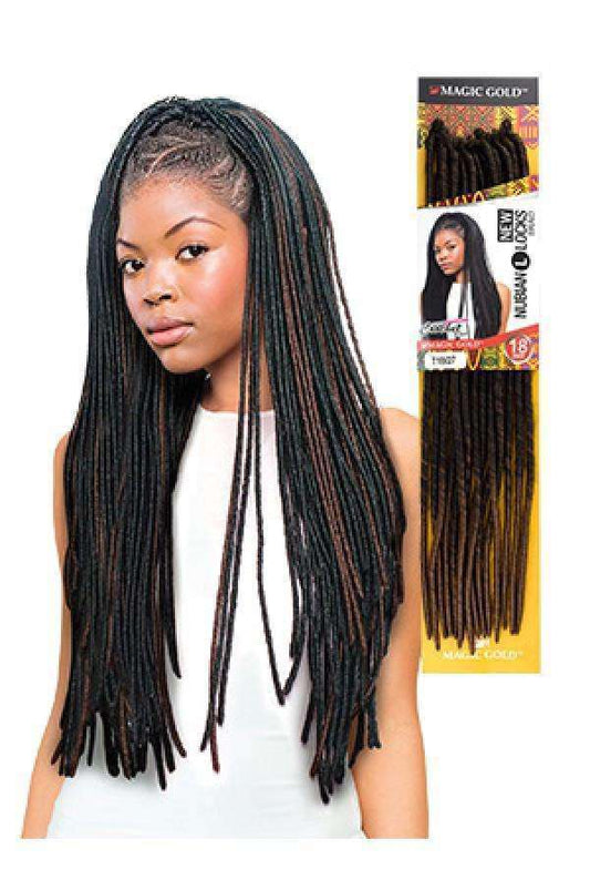Magic Gold Nubian Locks 18" - Beautiful Black Hair