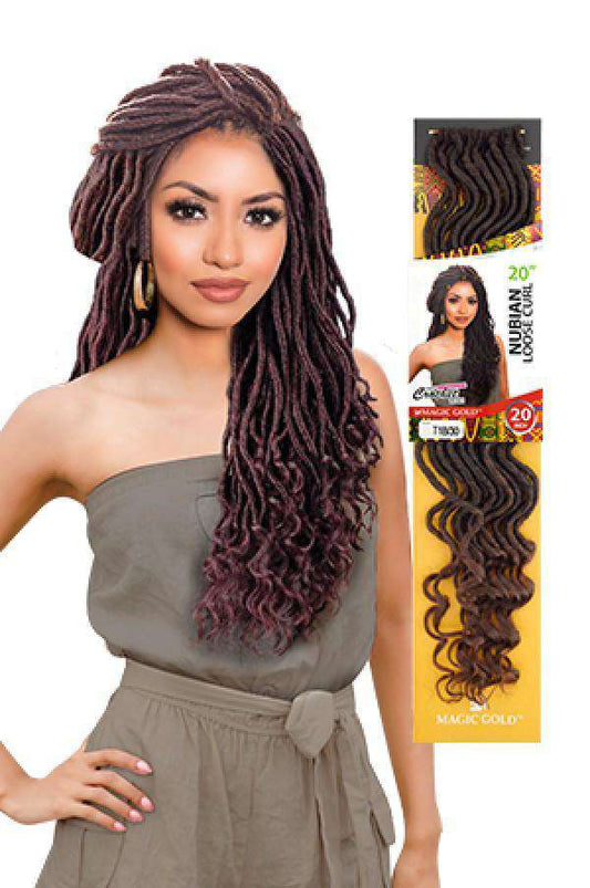 Magic Gold Nubian Loose Curly 20" - Beautiful Black Hair