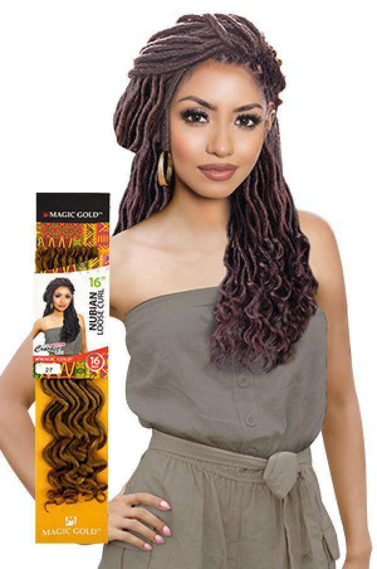 Magic Gold Nubian Loose Curly 16" - Beautiful Black Hair
