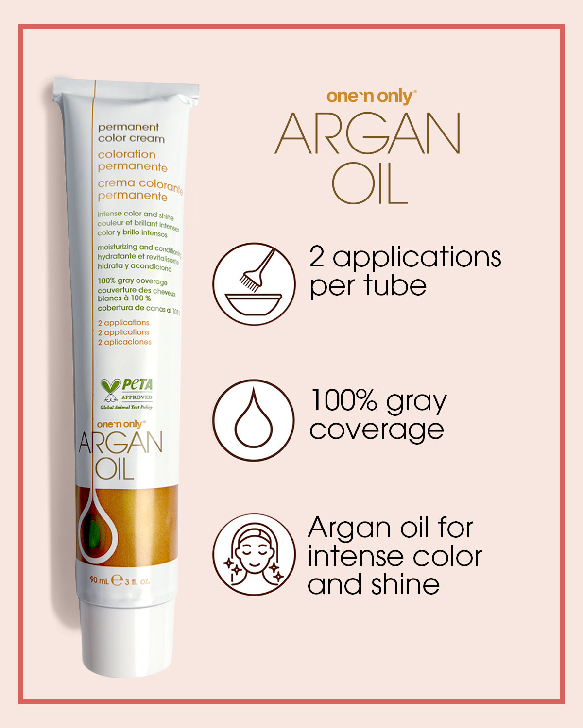 One 'n Only Argan Oil Permanent Hair Color - 2N Black