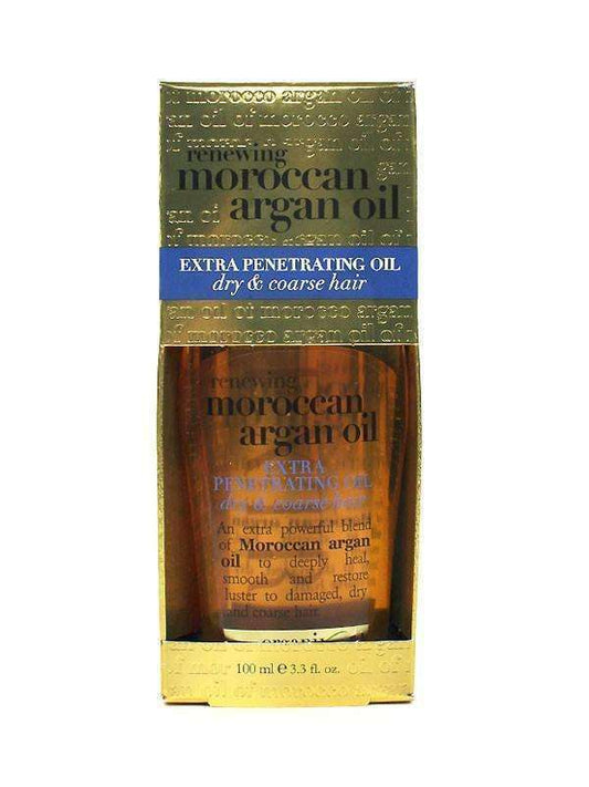 OGX Extra Strength Moroccan Argan Oil Penetrating Oil Dry, Coarse Hair - Beautiful Black Hair