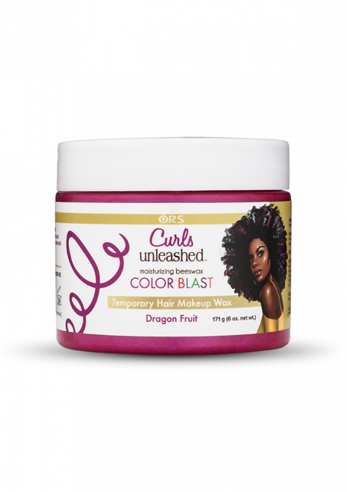 ORS Curls Unleashed Color Blast Temporary Hair Makeup Wax - Dragon Fruit - Beautiful Black Hair