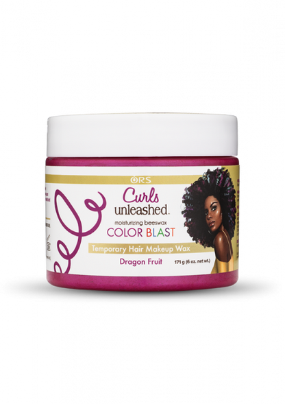 ORS Curls Unleashed Color Blast Temporary Hair Makeup Wax - Dragon Fruit - Beautiful Black Hair