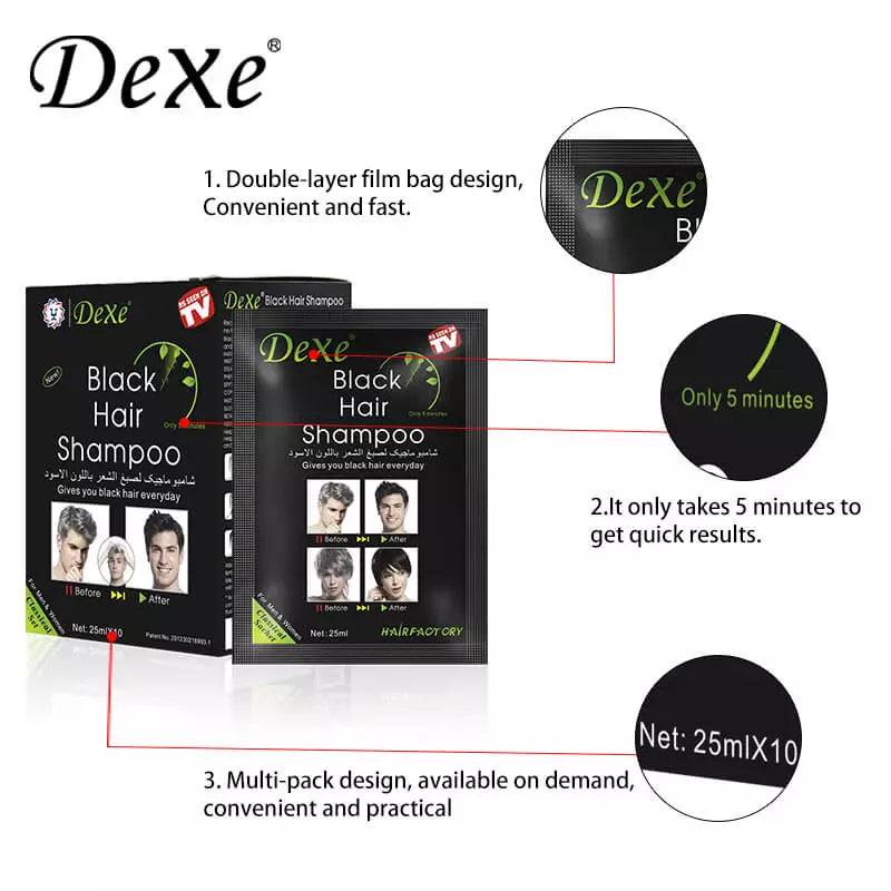 Dexe Hair Shampoo Packette Box
