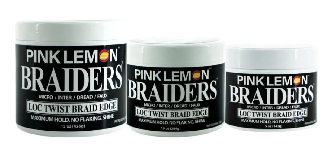 Pink Lemon Braiders Loc Twist Braid Edge Gel