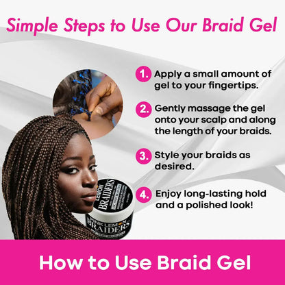Pink Lemon Braiders Loc Twist Braid Edge Gel